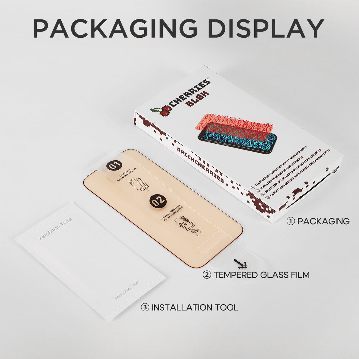 Cherries BLØK Screen Protector