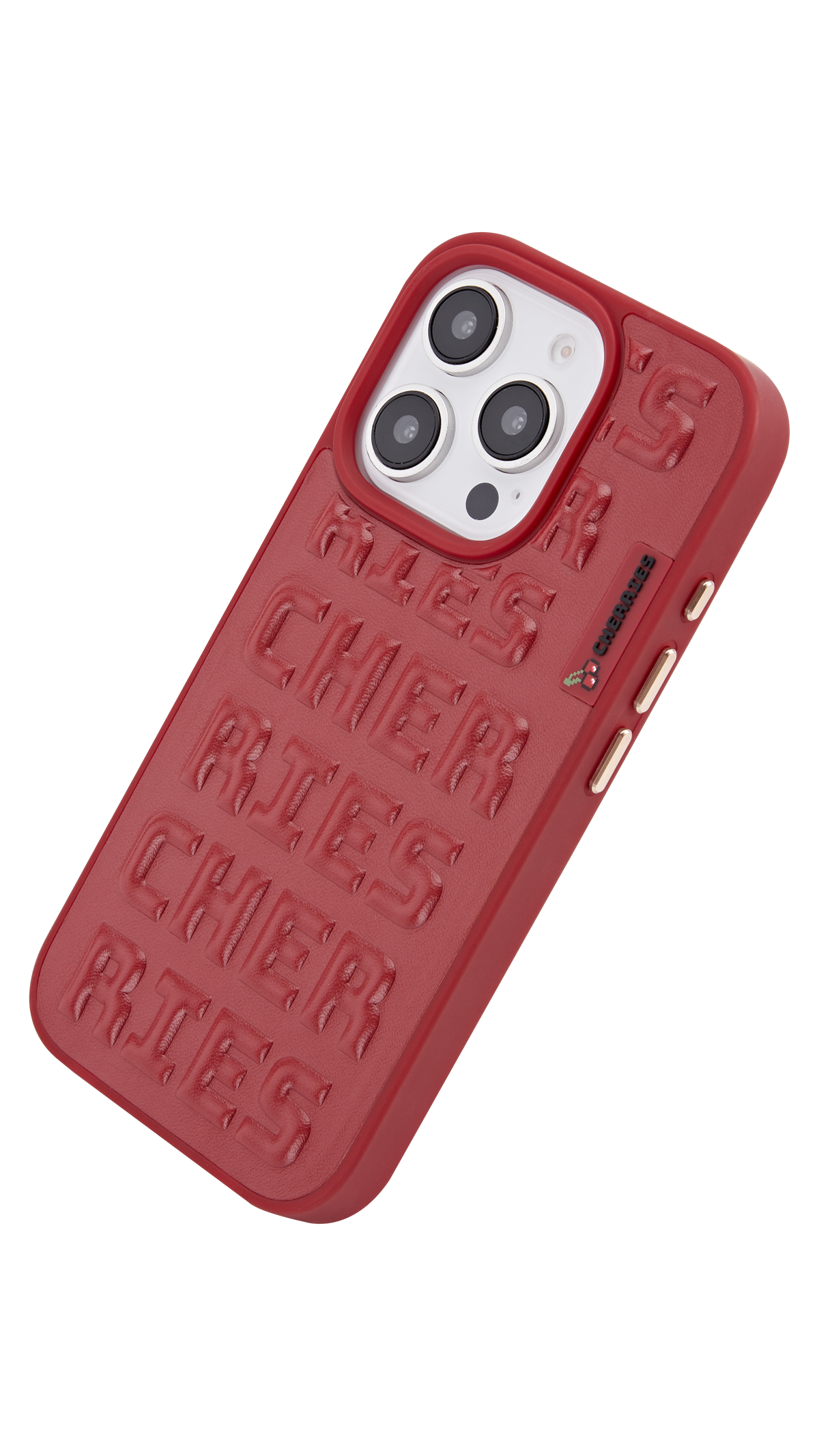 CHERRIES Free Hand Lanyard Case – Cherry Red