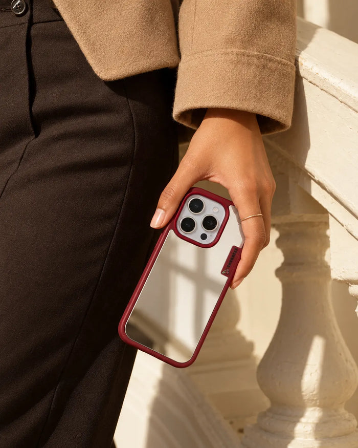 CHERRIES Mirror MagSafe Case – Cherry Red