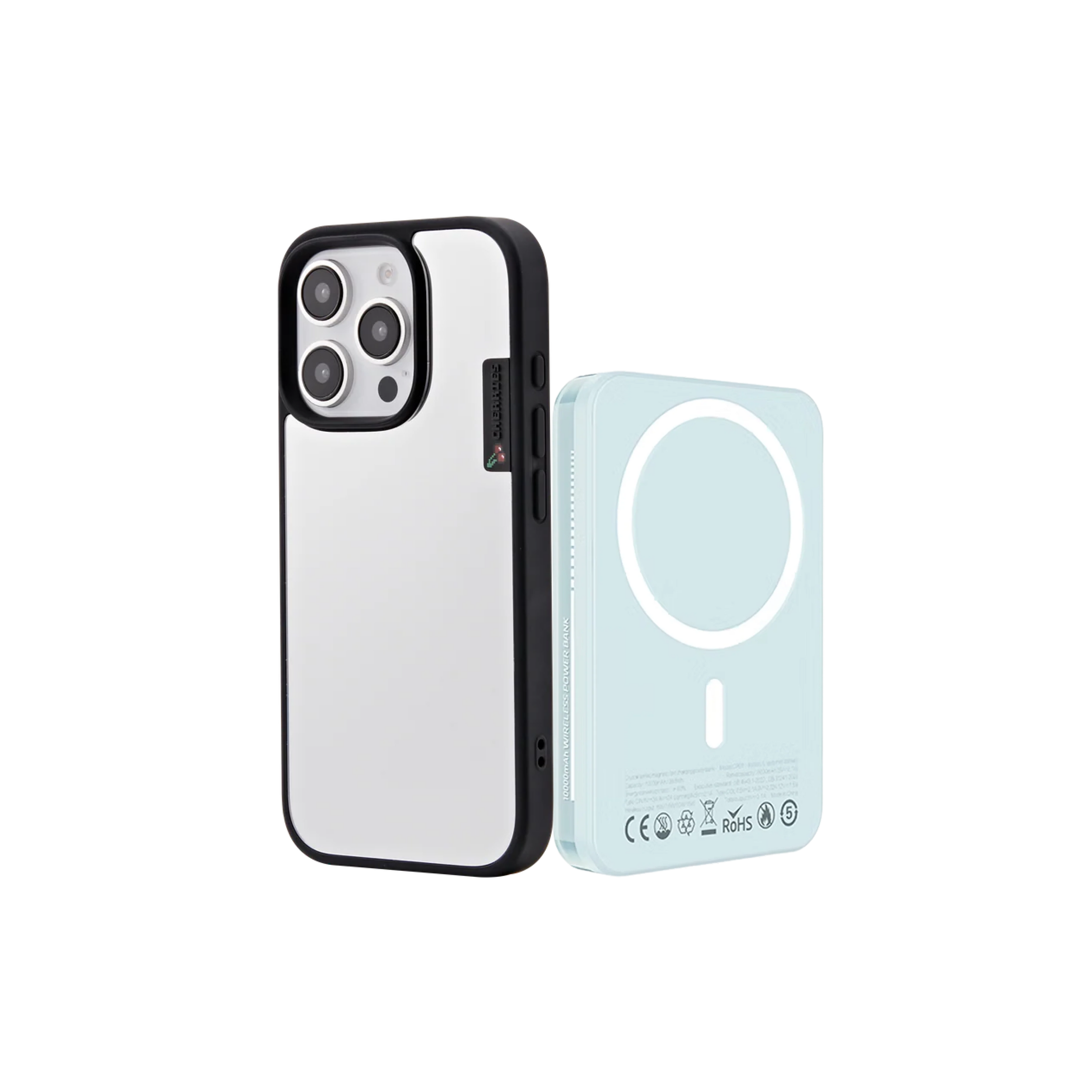 Spiegelzwarte hoes + MAGSAFE-OPLADER