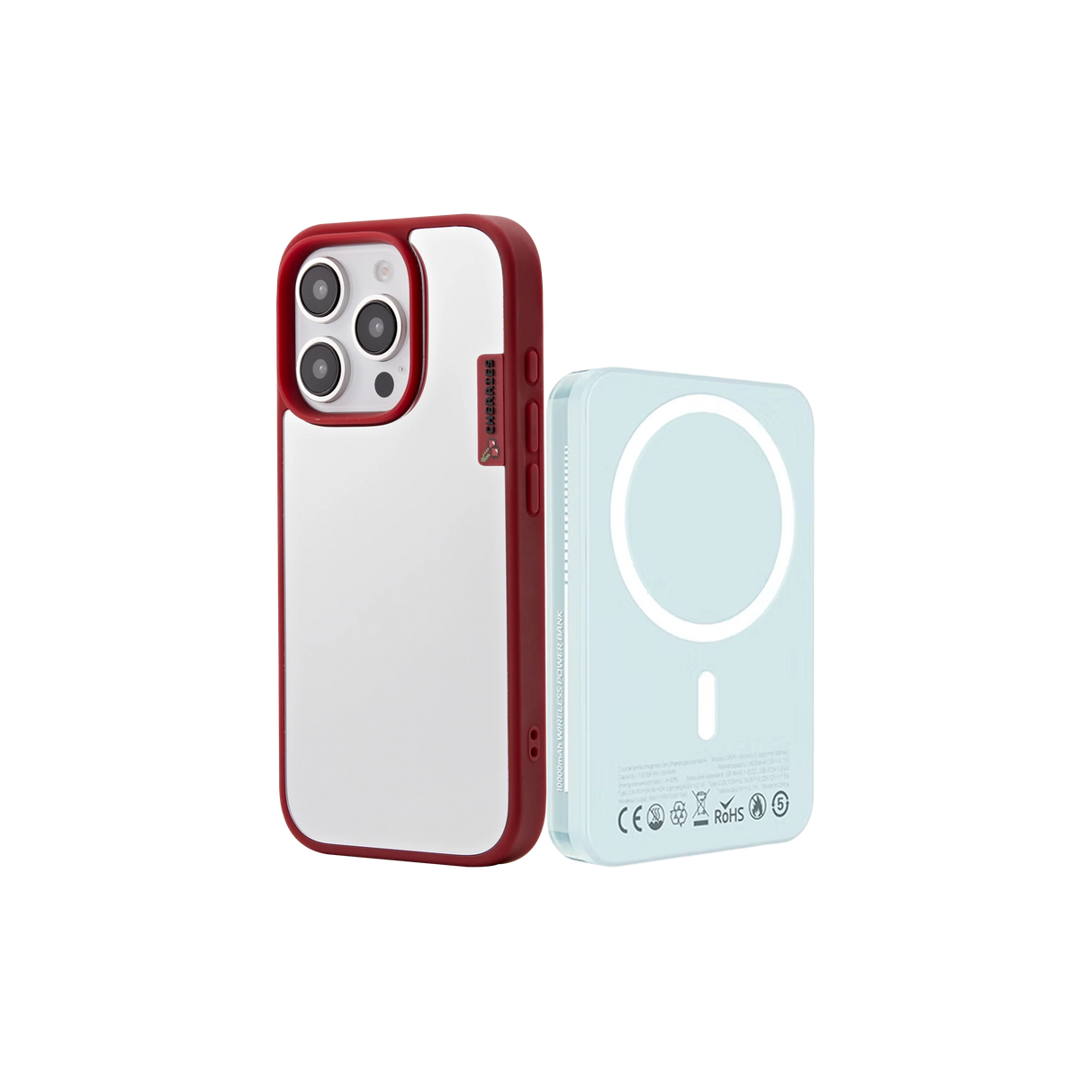 Mirror Red Cover + MAGSAFE CHARGER