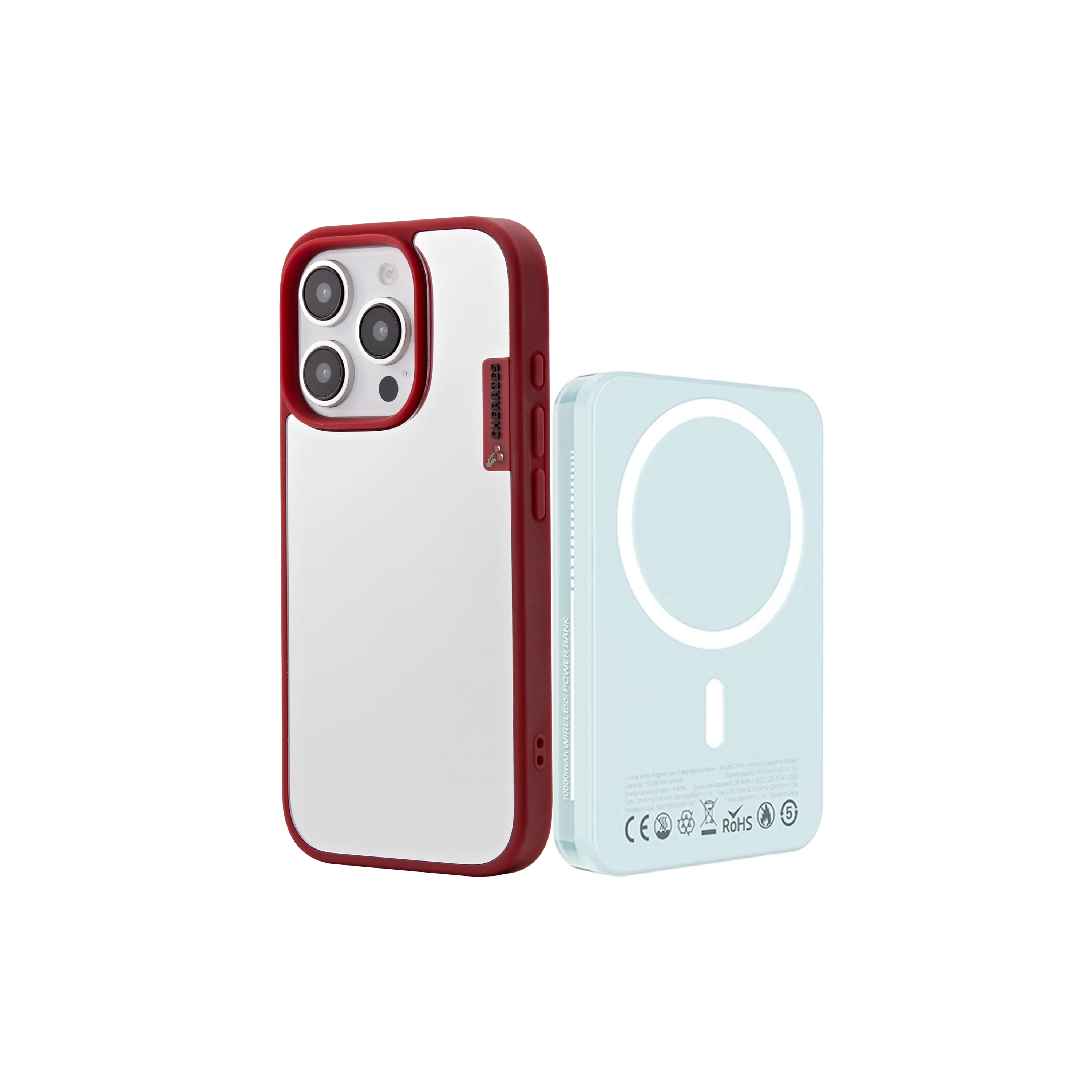 Mirror Red Cover + MAGSAFE CHARGER