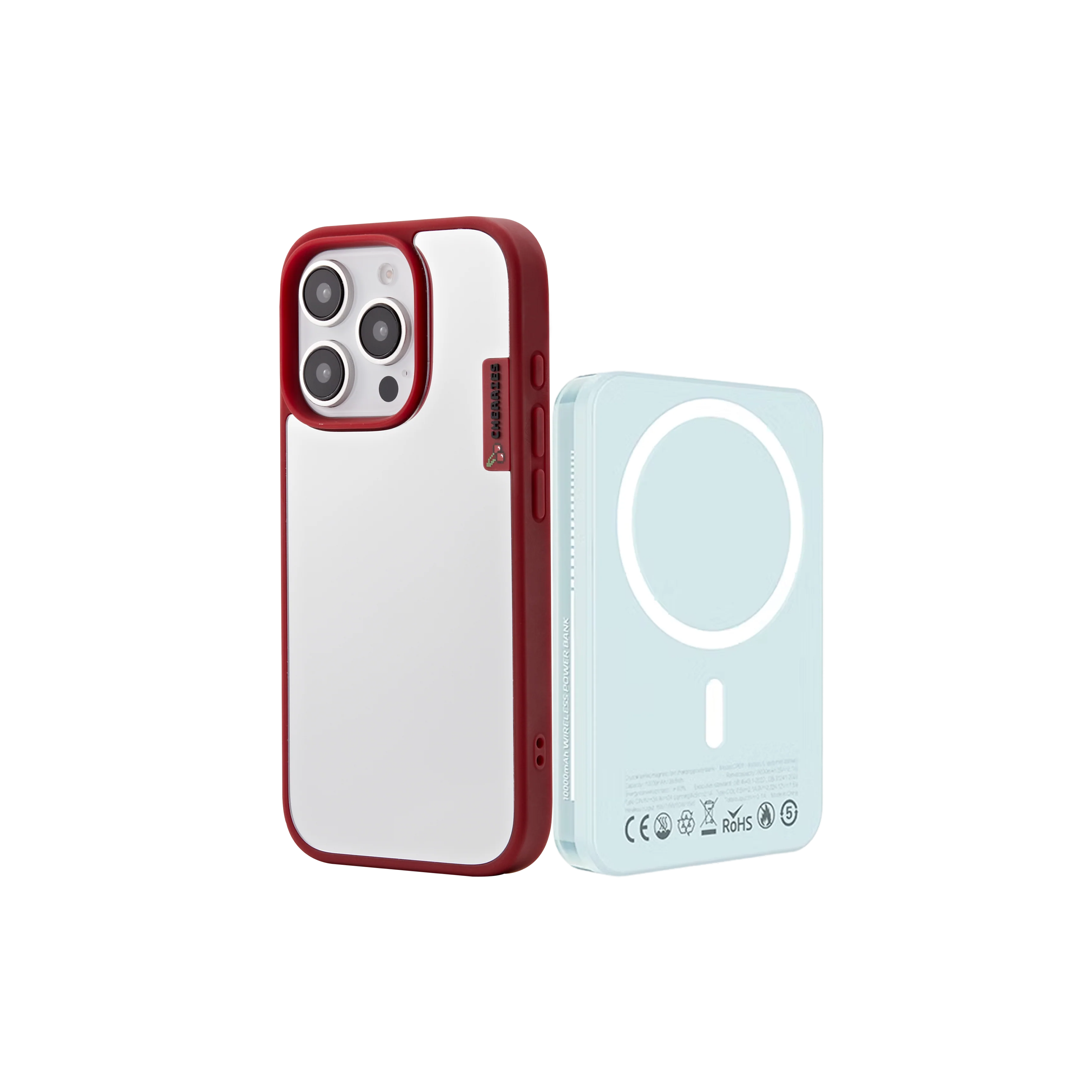 Mirror Red Cover + MAGSAFE CHARGER