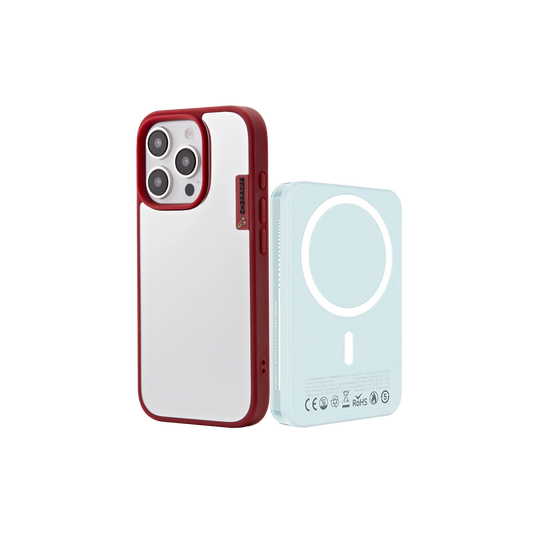 Mirror Red Cover + MAGSAFE CHARGER