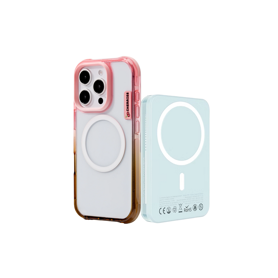 Defender Pink Olive  Cover + MAGSAFE CHARGER